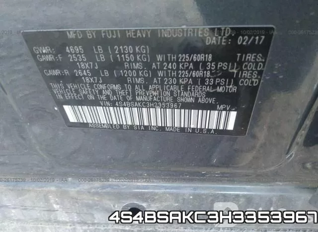 4S4BSAKC3H3353967 фото 10