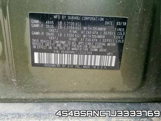 4S4BSANC7J3333769 фото 2