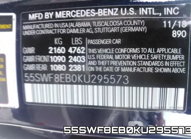 55SWF8EB0KU295573 фото 10