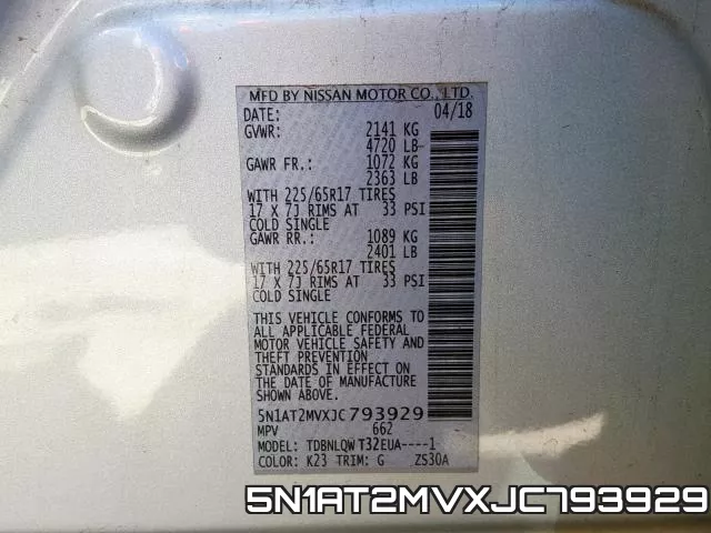 5N1AT2MVXJC793929 фото 2