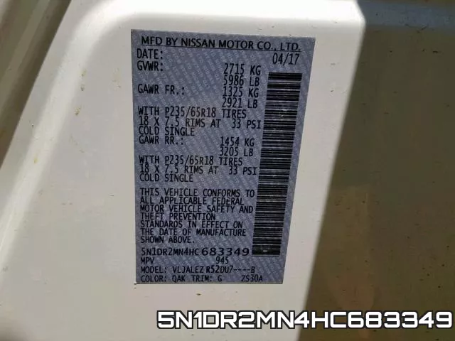 5N1DR2MN4HC683349 фото 2