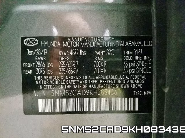 5NMS2CAD9KH083436 фото 2
