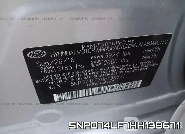 5NPD74LF7HH138671 фото 10