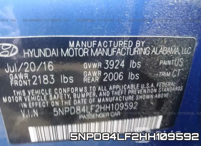 5NPD84LF2HH109592 фото 10