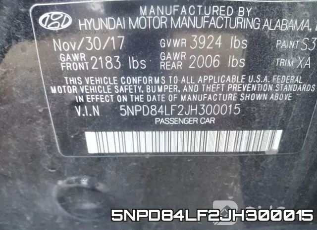5NPD84LF2JH300015 фото 10