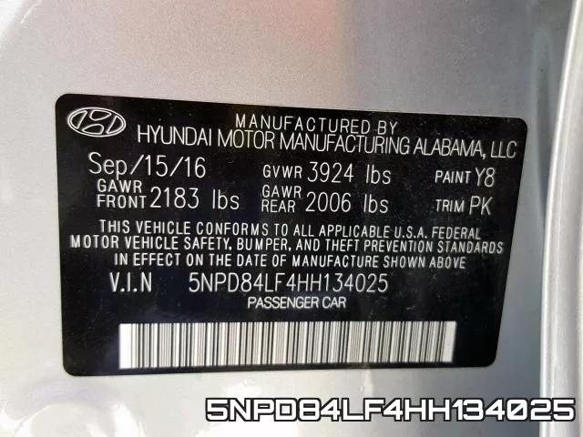 5NPD84LF4HH134025 фото 2
