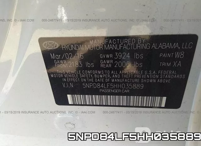 5NPD84LF5HH035889 фото 10