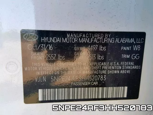 5NPE24AF3HH520783 фото 2