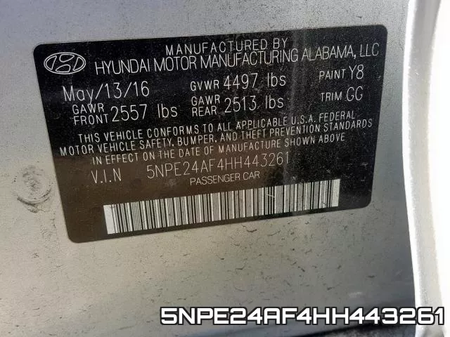 5NPE24AF4HH443261 фото 2