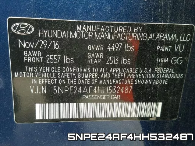 5NPE24AF4HH532487 фото 2