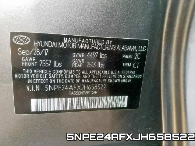 5NPE24AFXJH658522 фото 2