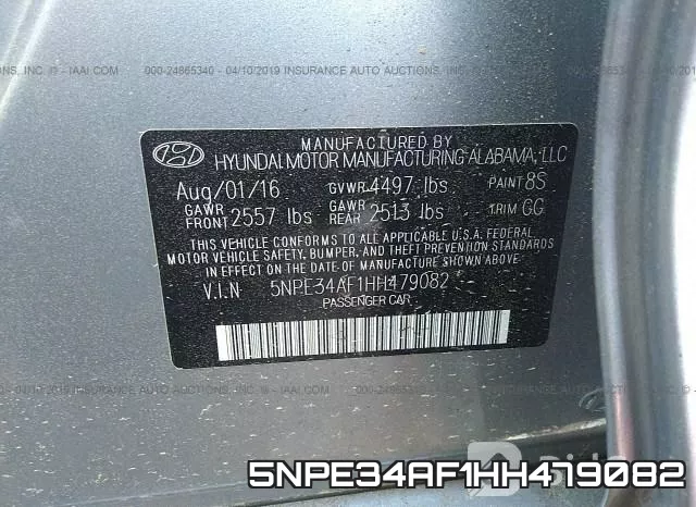 5NPE34AF1HH479082 фото 10