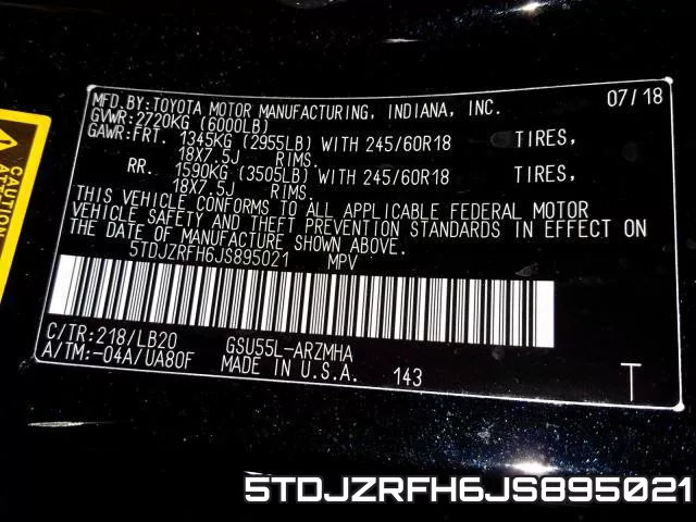 5TDJZRFH6JS895021 фото 2