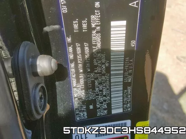 5TDKZ3DC3HS844952 фото 2
