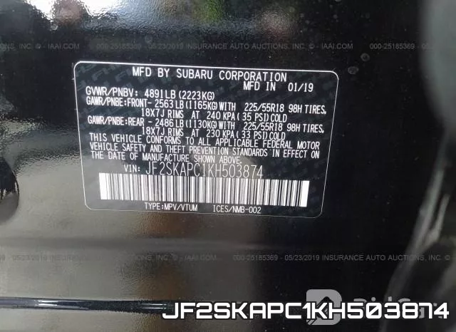 JF2SKAPC1KH503874 фото 10