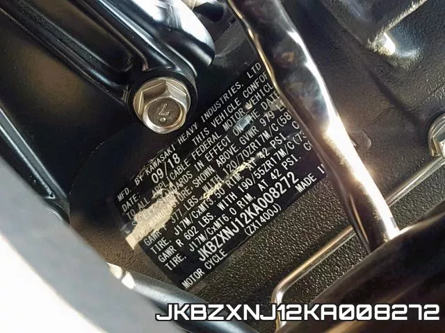 JKBZXNJ12KA008272 фото 2