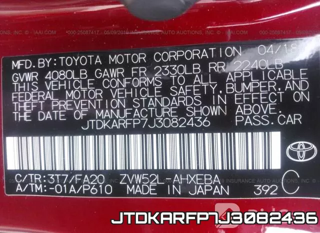 JTDKARFP7J3082436 фото 10