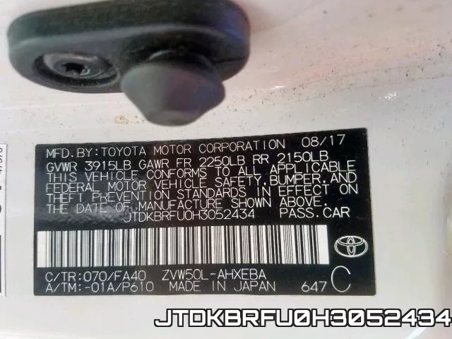 JTDKBRFU0H3052434 фото 2