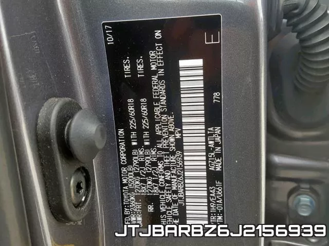 JTJBARBZ6J2156939 фото 2