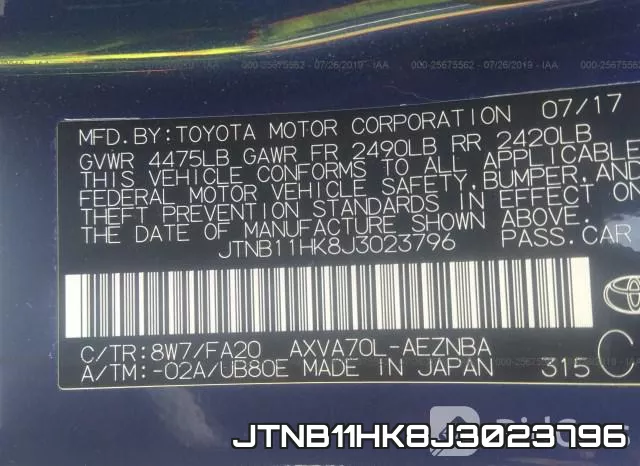 JTNB11HK8J3023796 фото 10
