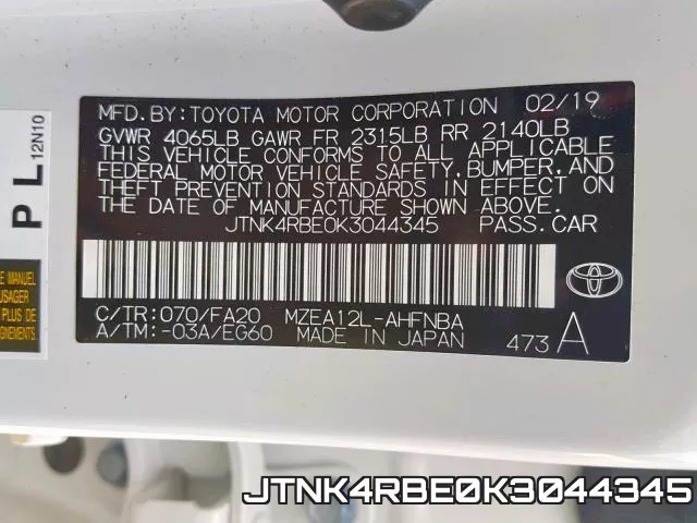 JTNK4RBE0K3044345 фото 2