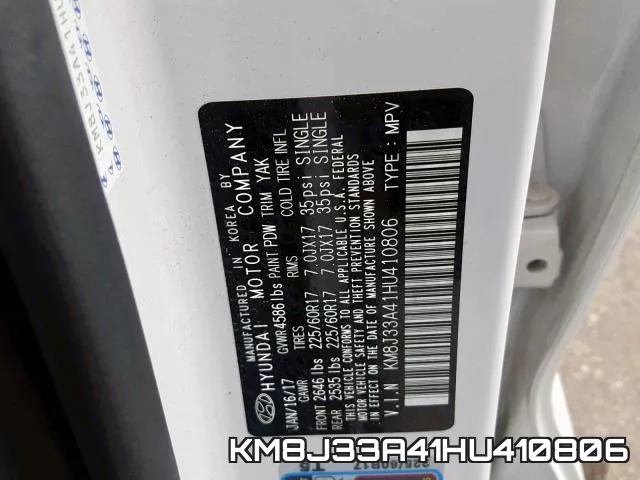 KM8J33A41HU410806 фото 2