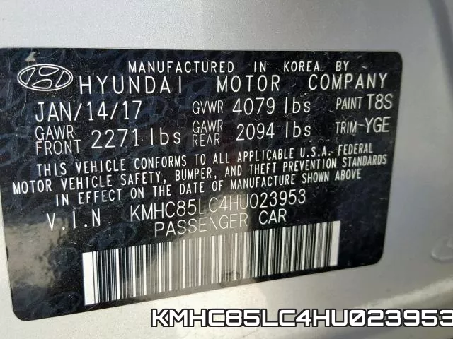 KMHC85LC4HU023953 фото 2