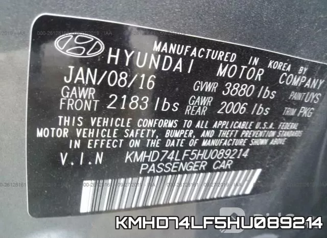 KMHD74LF5HU089214 фото 10