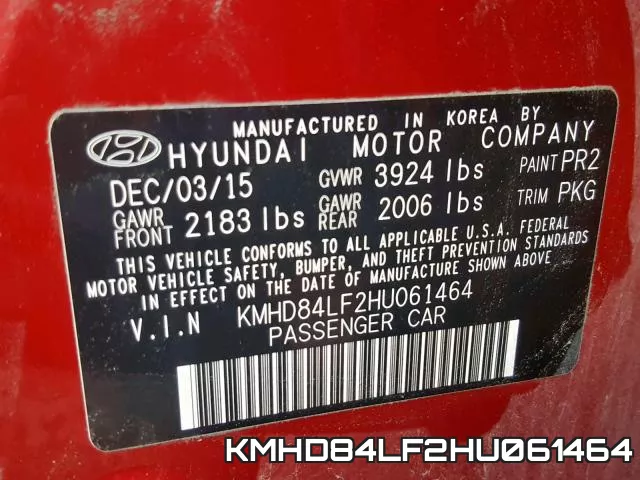 KMHD84LF2HU061464 фото 2
