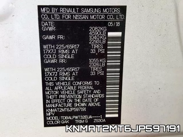KNMAT2MT6JP597191 фото 2