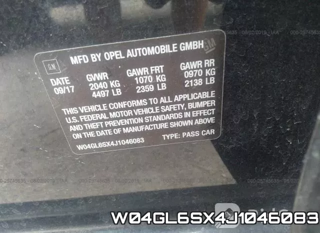 W04GL6SX4J1046083 фото 10