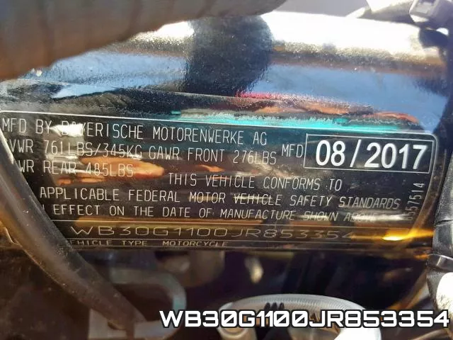 WB30G1100JR853354 фото 2