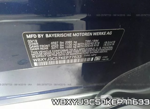 WBXYJ3C57KEP77633 фото 10