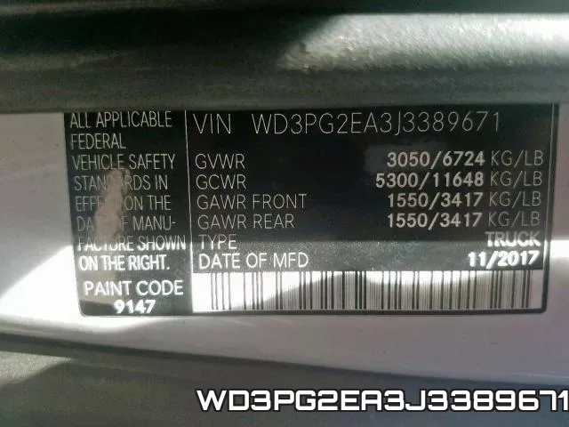 WD3PG2EA3J3389671 фото 2
