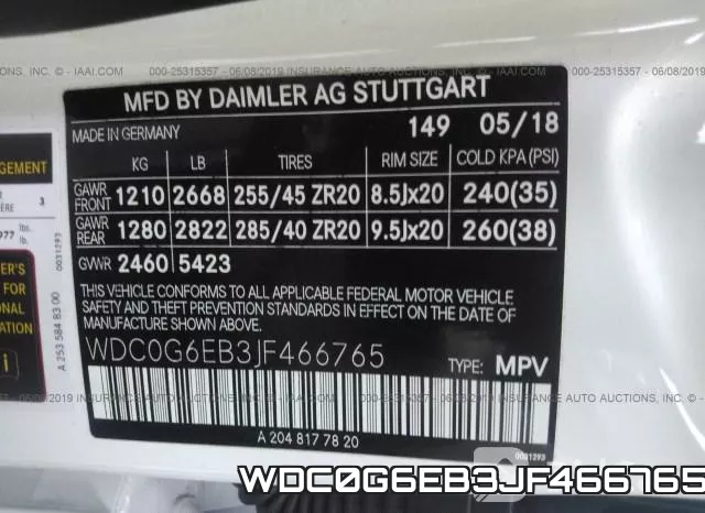 WDC0G6EB3JF466765 фото 10