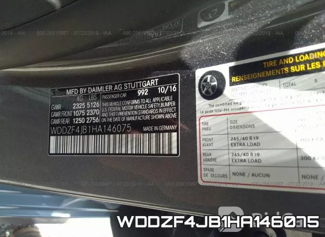 WDDZF4JB1HA146075 фото 10