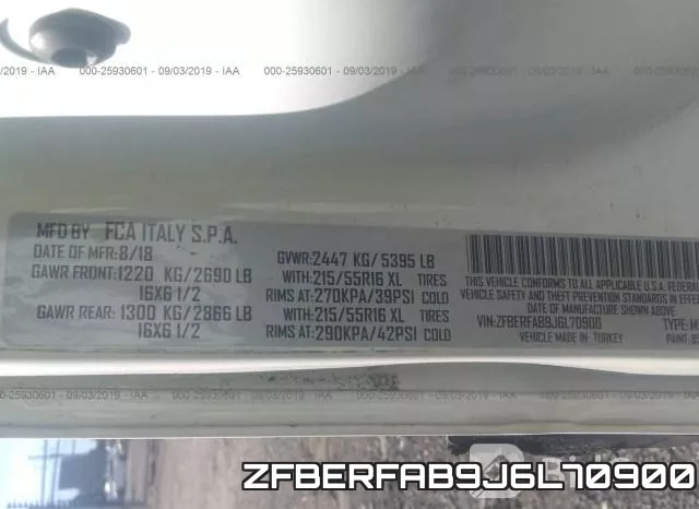 ZFBERFAB9J6L70900 фото 9