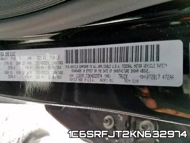 1C6SRFJT2KN632974 фото 2