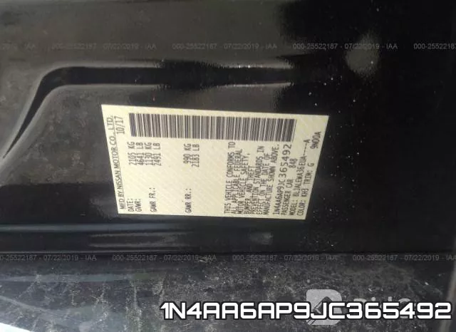 1N4AA6AP9JC365492 фото 10