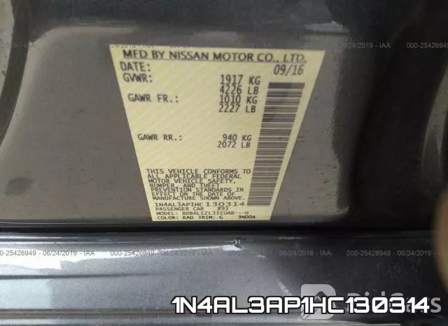 1N4AL3AP1HC130314 фото 10