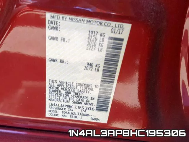 1N4AL3AP8HC195306 фото 2