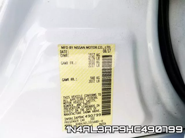 1N4AL3AP9HC490799 фото 2