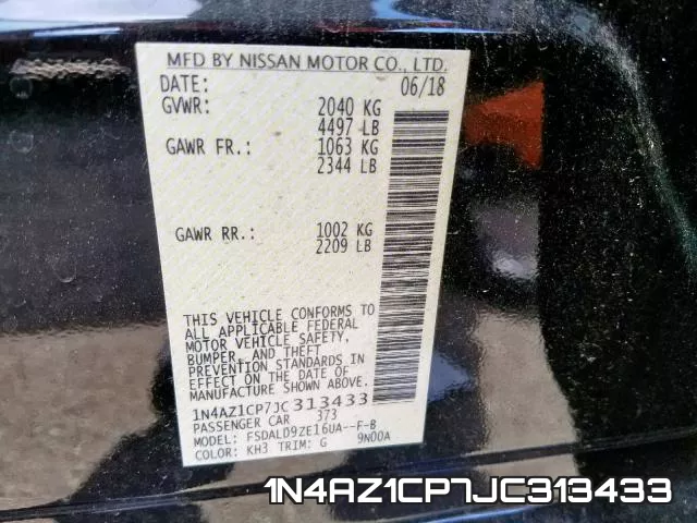 1N4AZ1CP7JC313433 фото 2