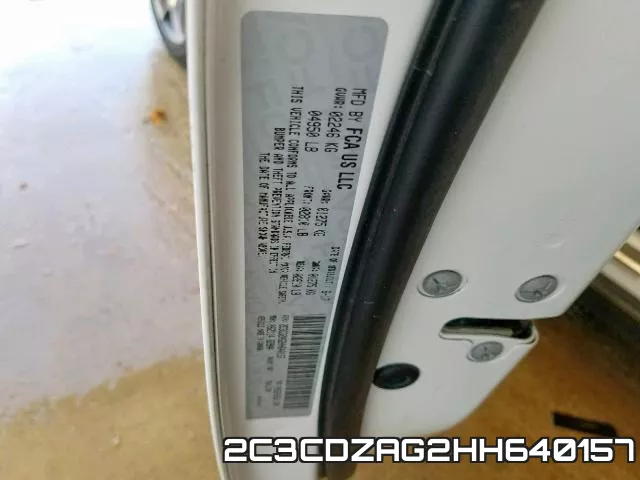 2C3CDZAG2HH640157 фото 2