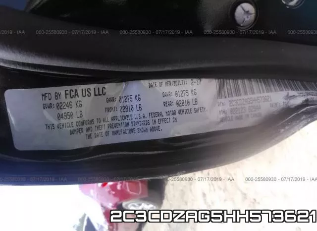 2C3CDZAG5HH573621 фото 10
