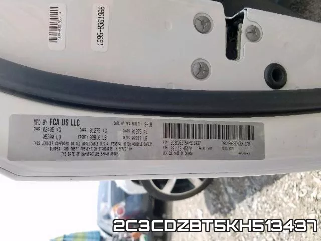 2C3CDZBT5KH513437 фото 2