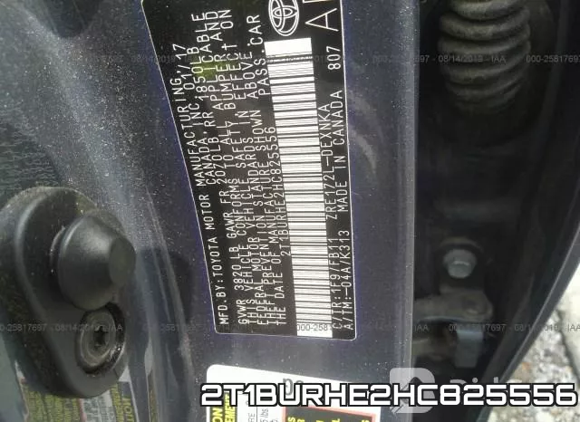 2T1BURHE2HC825556 фото 10