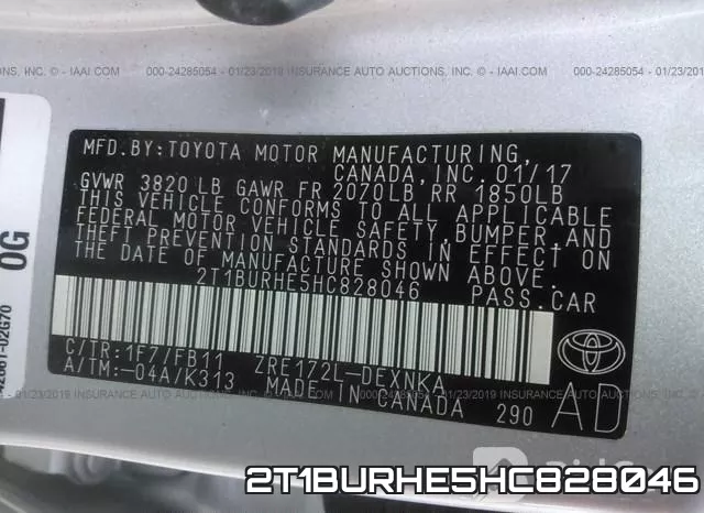 2T1BURHE5HC828046 фото 10