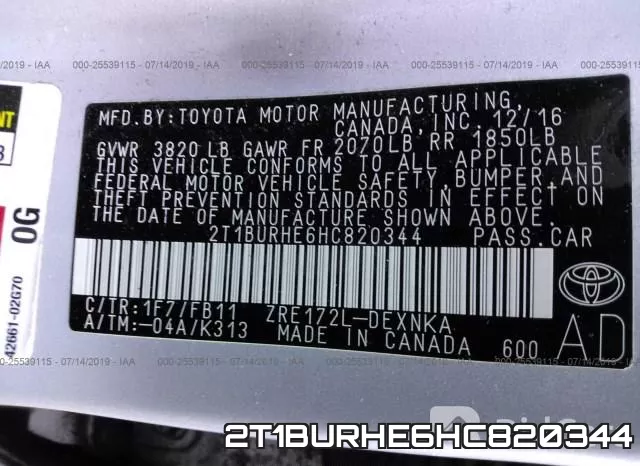 2T1BURHE6HC820344 фото 10
