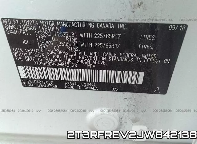 2T3RFREV2JW842138 фото 10